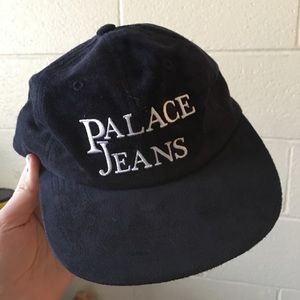 Blue suede palace cap/ hat